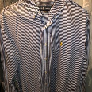 Blue and White Polo Ralph Lauren Button Down